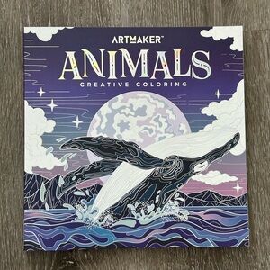 Animals Creative Coloring Book - Purple and Blue